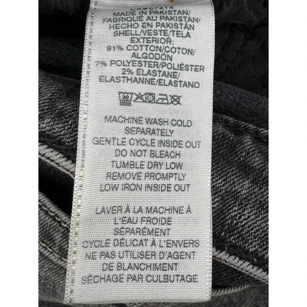 True Religion Jeans Men 31x34 Black Billie Mid Rise Straight Stone Wash‎ Denim